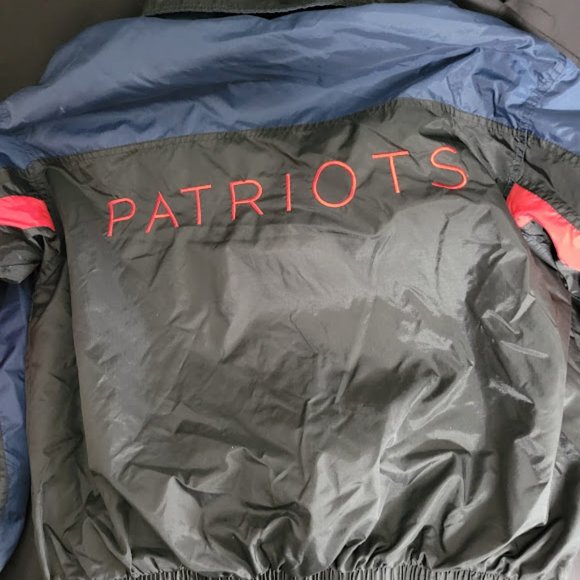 Vintage New England Patriots Pro Player Jacket Coat Windbreaker Size Large RARE - Picture 9 of 11